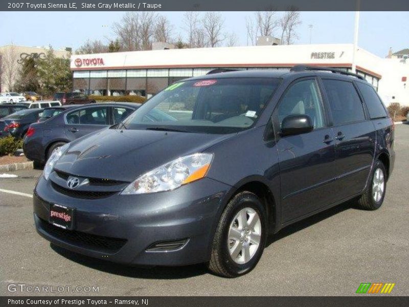 Slate Gray Metallic / Taupe 2007 Toyota Sienna LE