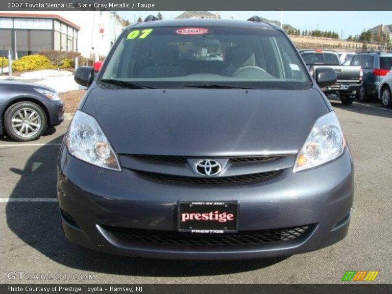 Slate Gray Metallic / Taupe 2007 Toyota Sienna LE