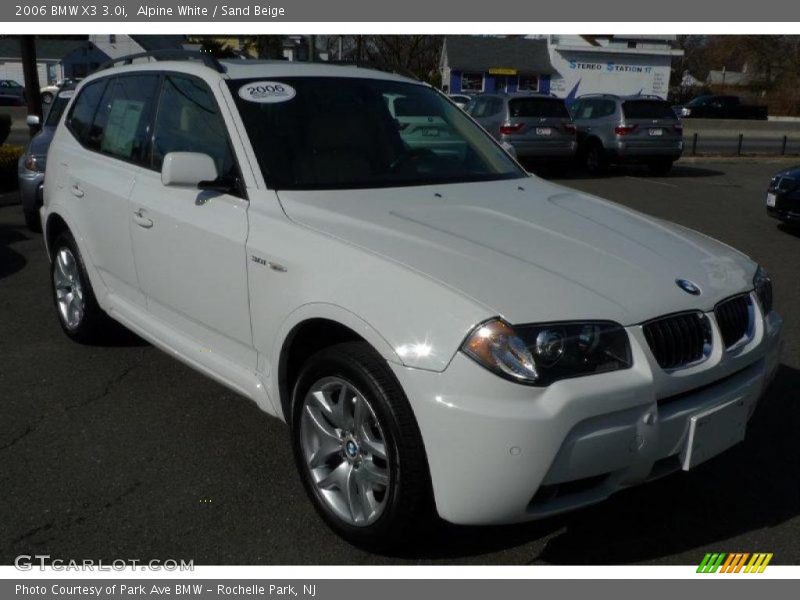 Alpine White / Sand Beige 2006 BMW X3 3.0i