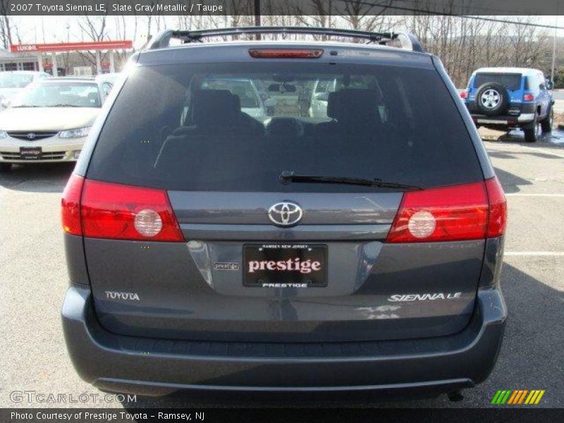 Slate Gray Metallic / Taupe 2007 Toyota Sienna LE