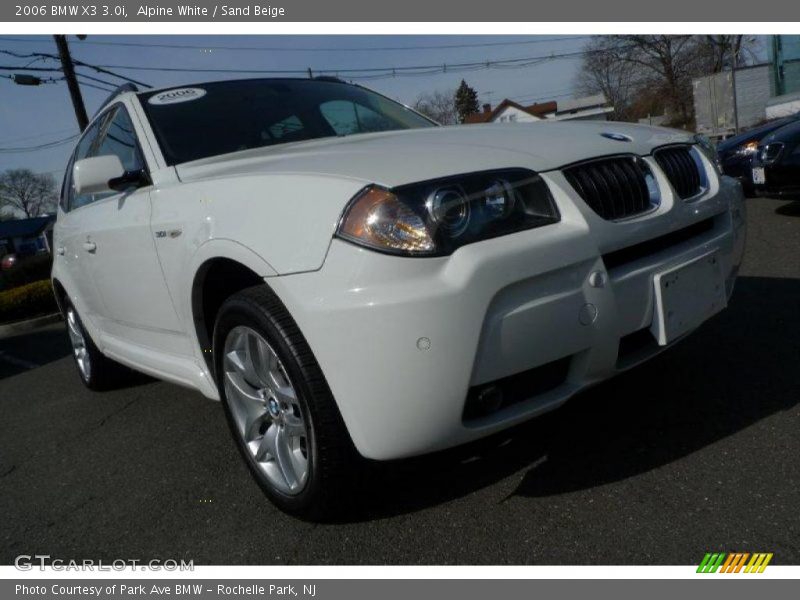 Alpine White / Sand Beige 2006 BMW X3 3.0i