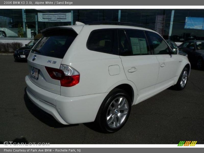 Alpine White / Sand Beige 2006 BMW X3 3.0i