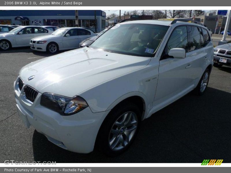 Alpine White / Sand Beige 2006 BMW X3 3.0i