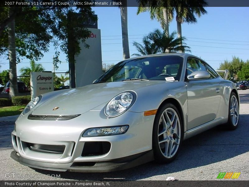 Arctic Silver Metallic / Black 2007 Porsche 911 Carrera S Coupe