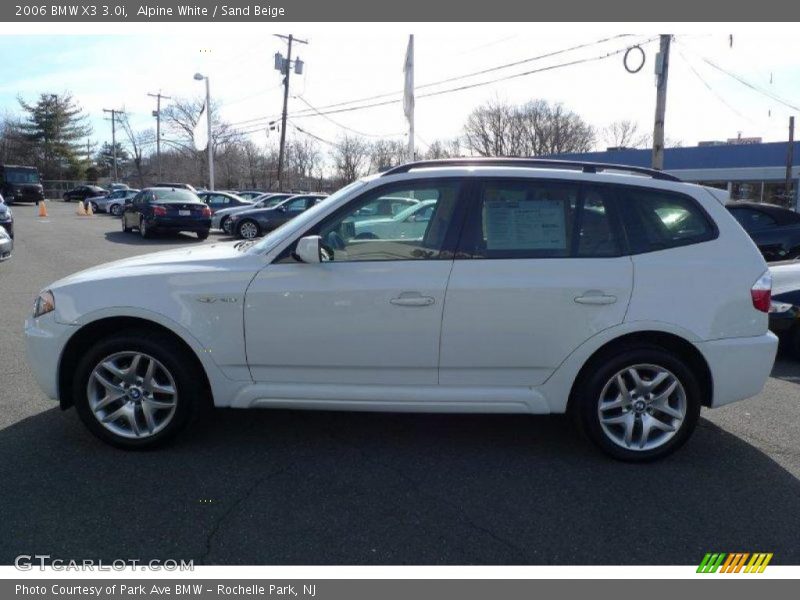 Alpine White / Sand Beige 2006 BMW X3 3.0i