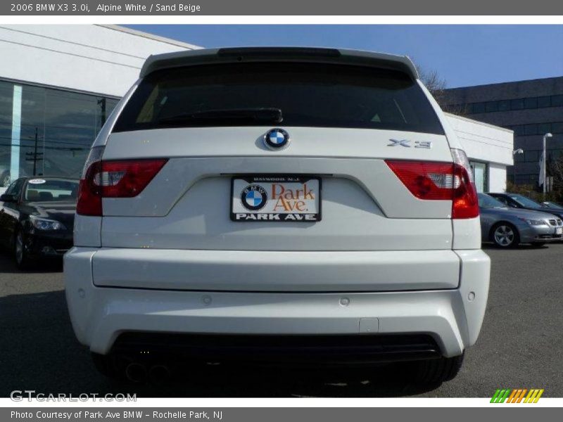 Alpine White / Sand Beige 2006 BMW X3 3.0i