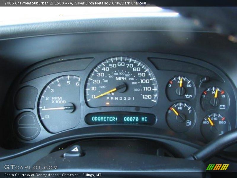 Silver Birch Metallic / Gray/Dark Charcoal 2006 Chevrolet Suburban LS 1500 4x4