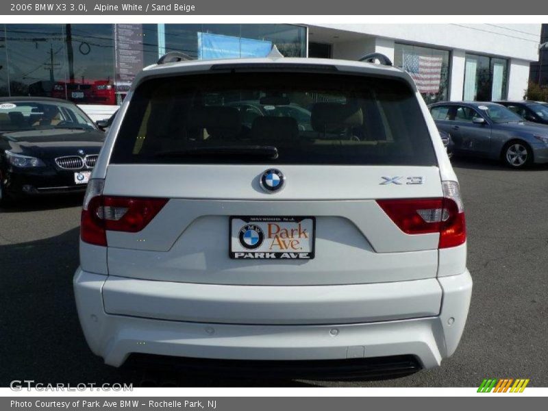 Alpine White / Sand Beige 2006 BMW X3 3.0i