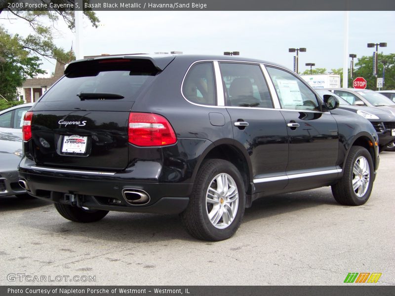 Basalt Black Metallic / Havanna/Sand Beige 2008 Porsche Cayenne S