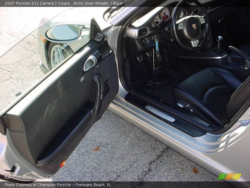 Arctic Silver Metallic / Black 2007 Porsche 911 Carrera S Coupe