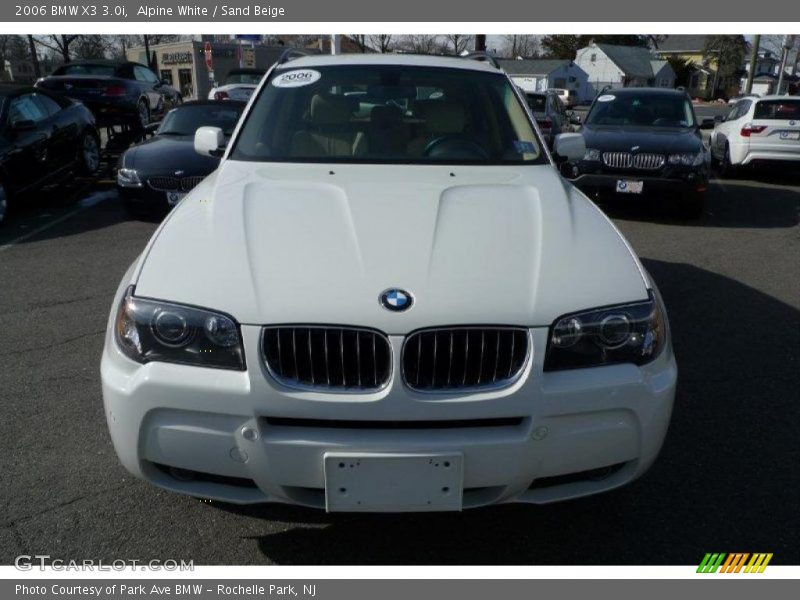 Alpine White / Sand Beige 2006 BMW X3 3.0i