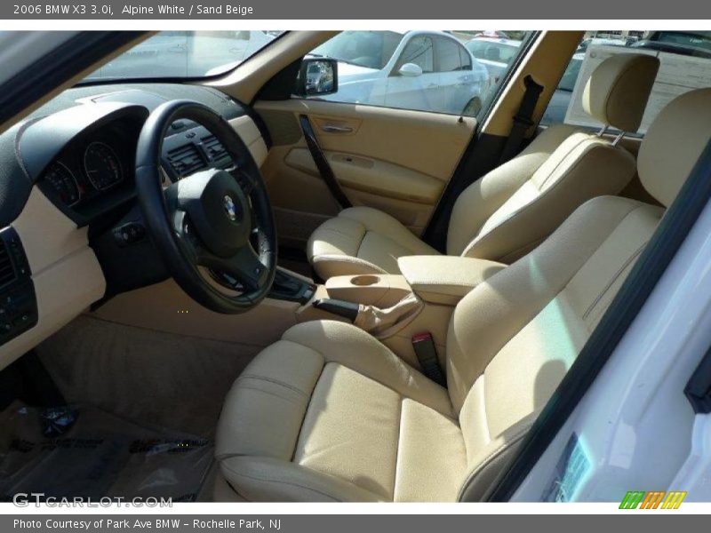 Alpine White / Sand Beige 2006 BMW X3 3.0i