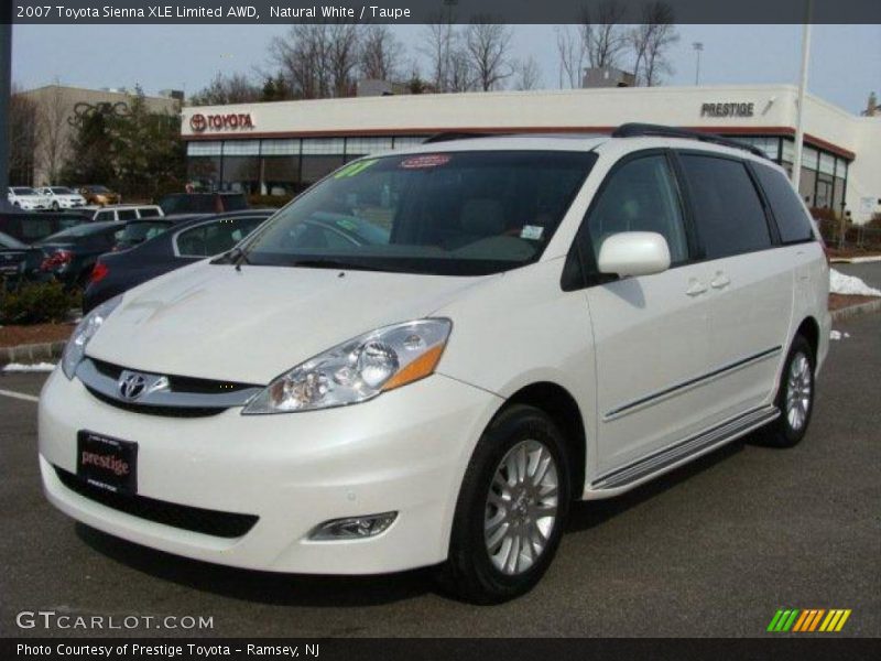 Natural White / Taupe 2007 Toyota Sienna XLE Limited AWD
