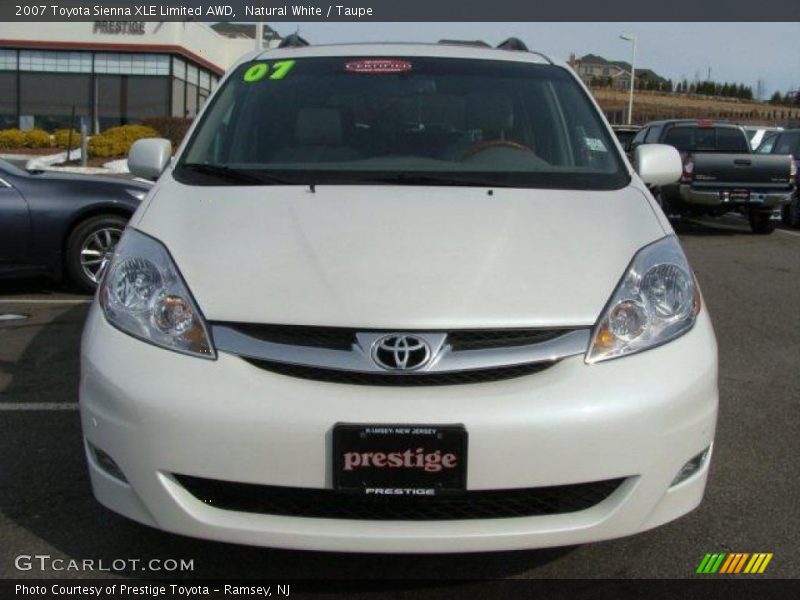 Natural White / Taupe 2007 Toyota Sienna XLE Limited AWD