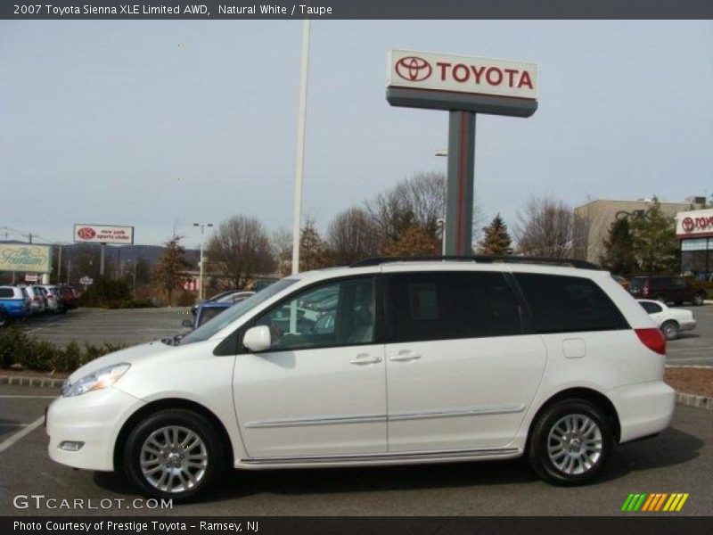 Natural White / Taupe 2007 Toyota Sienna XLE Limited AWD