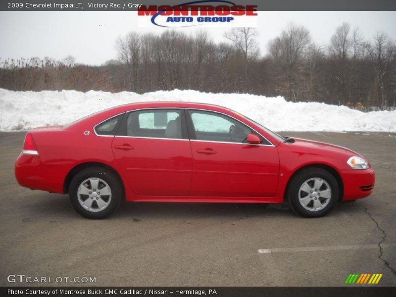 Victory Red / Gray 2009 Chevrolet Impala LT
