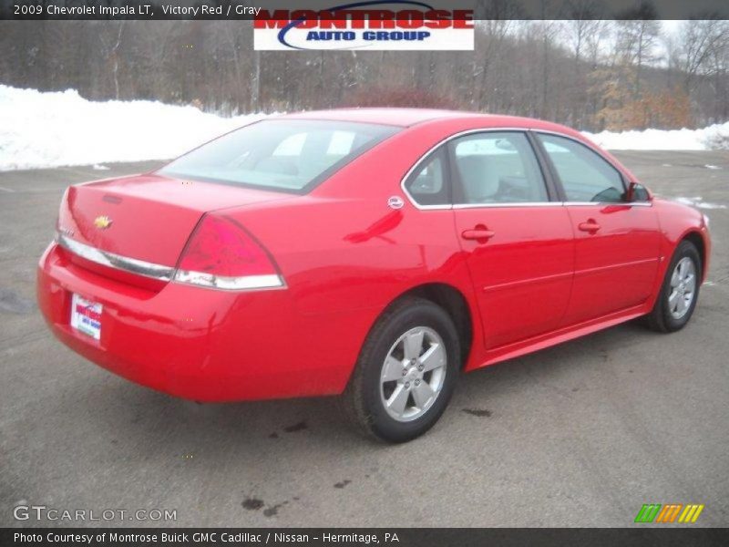 Victory Red / Gray 2009 Chevrolet Impala LT