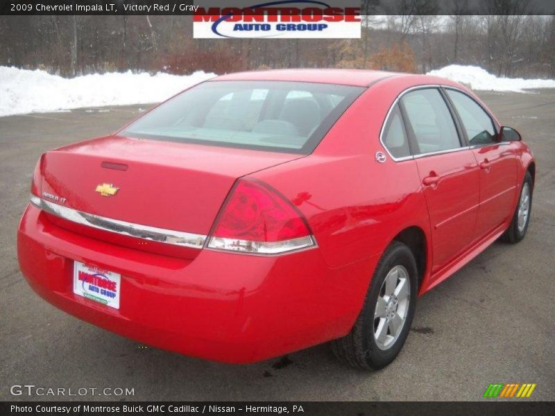 Victory Red / Gray 2009 Chevrolet Impala LT