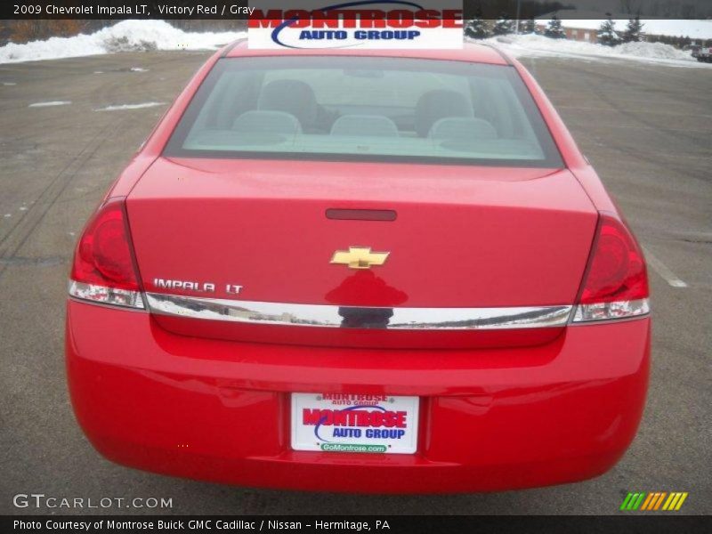 Victory Red / Gray 2009 Chevrolet Impala LT
