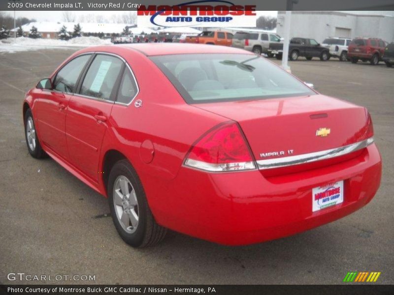 Victory Red / Gray 2009 Chevrolet Impala LT