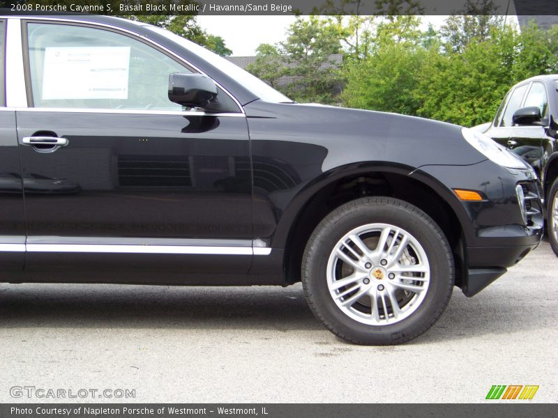 Basalt Black Metallic / Havanna/Sand Beige 2008 Porsche Cayenne S