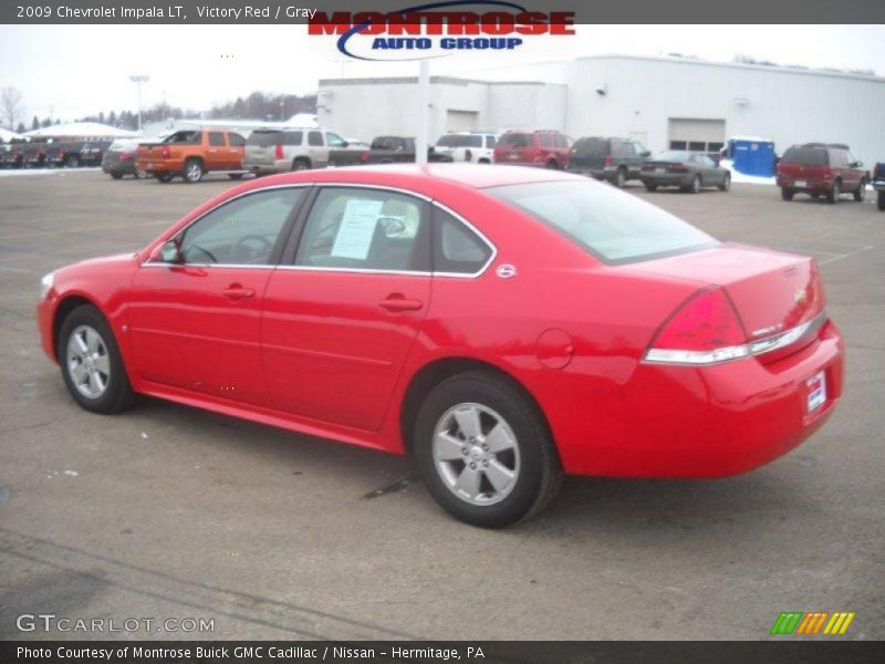 Victory Red / Gray 2009 Chevrolet Impala LT