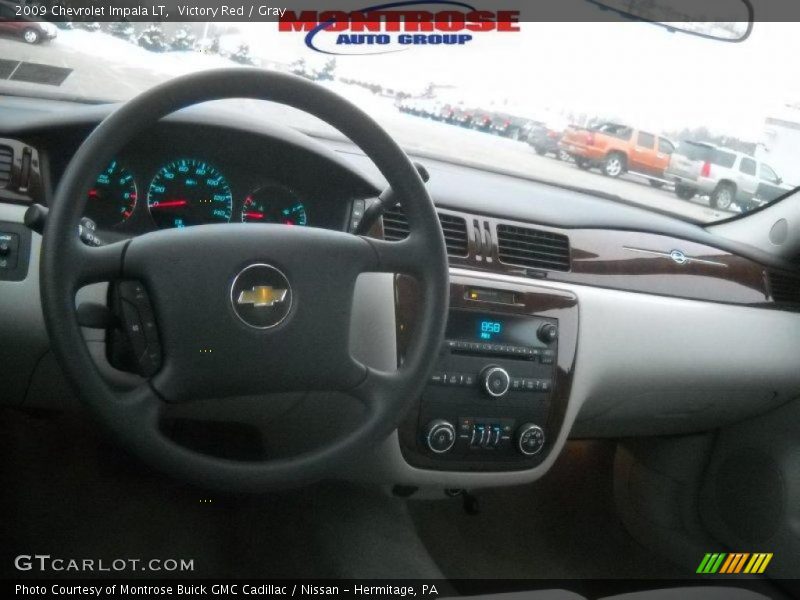 Victory Red / Gray 2009 Chevrolet Impala LT
