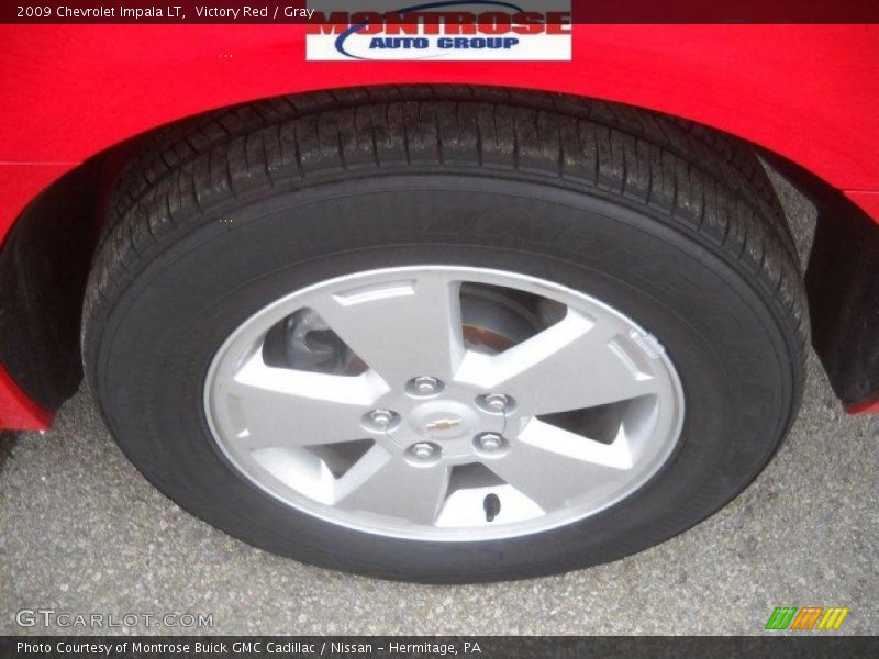 Victory Red / Gray 2009 Chevrolet Impala LT