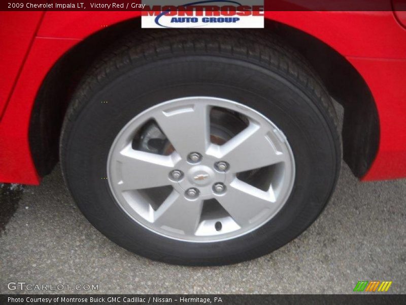 Victory Red / Gray 2009 Chevrolet Impala LT