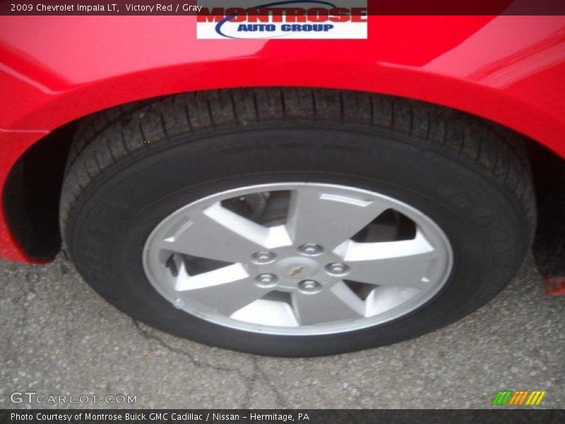 Victory Red / Gray 2009 Chevrolet Impala LT