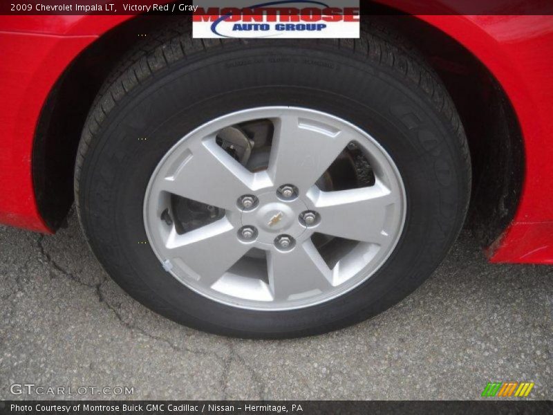 Victory Red / Gray 2009 Chevrolet Impala LT