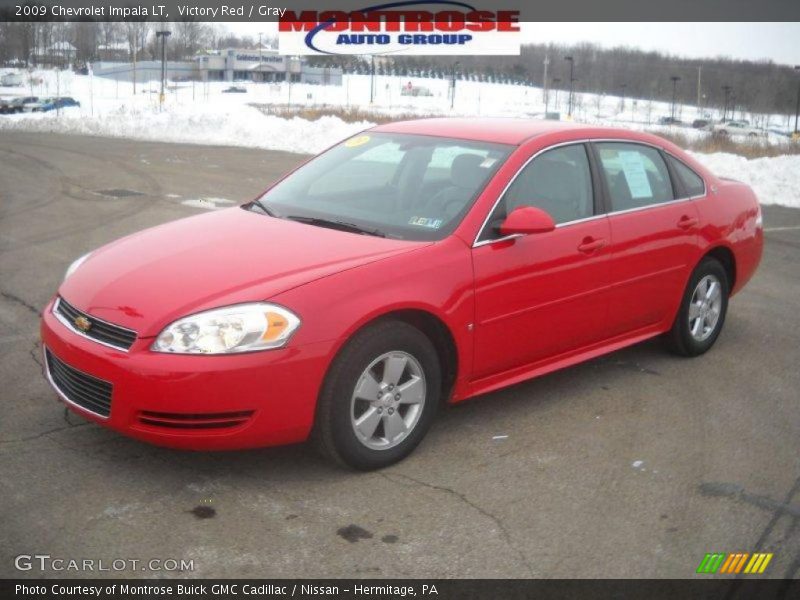 Victory Red / Gray 2009 Chevrolet Impala LT
