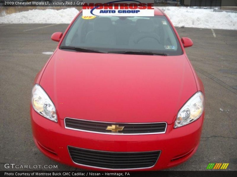 Victory Red / Gray 2009 Chevrolet Impala LT