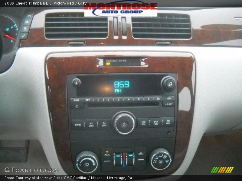 Victory Red / Gray 2009 Chevrolet Impala LT