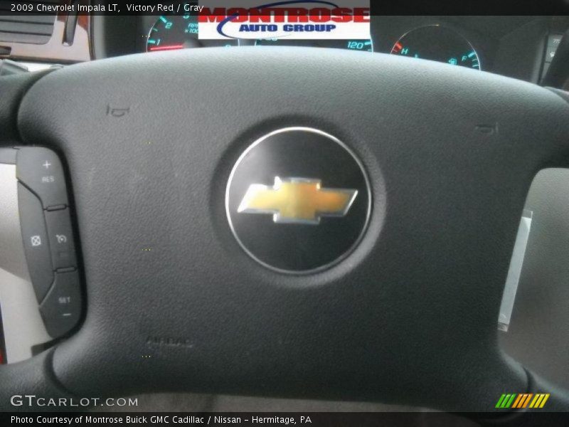 Victory Red / Gray 2009 Chevrolet Impala LT