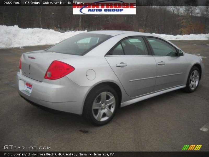 Quicksilver Metallic / Ebony 2009 Pontiac G6 Sedan