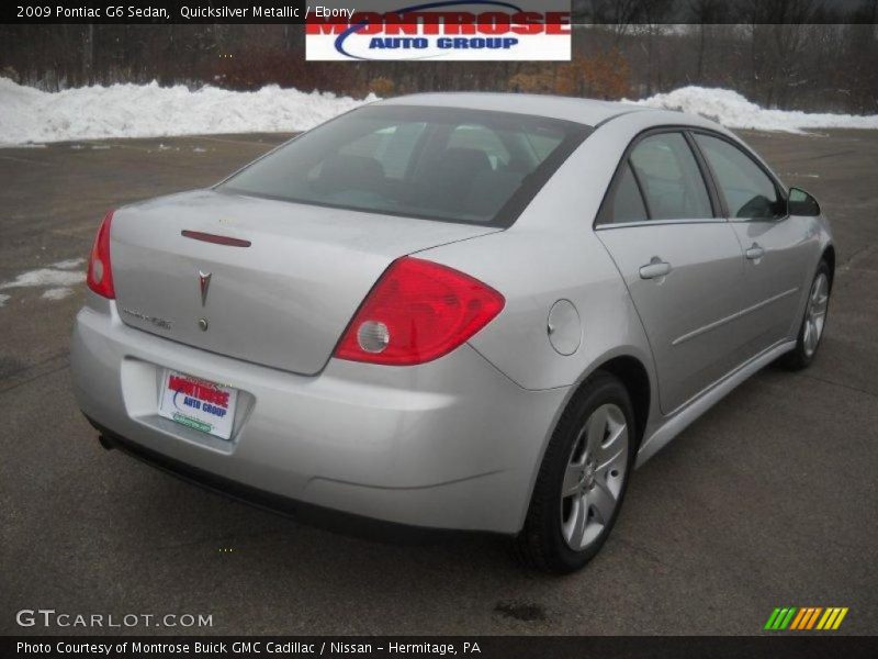 Quicksilver Metallic / Ebony 2009 Pontiac G6 Sedan