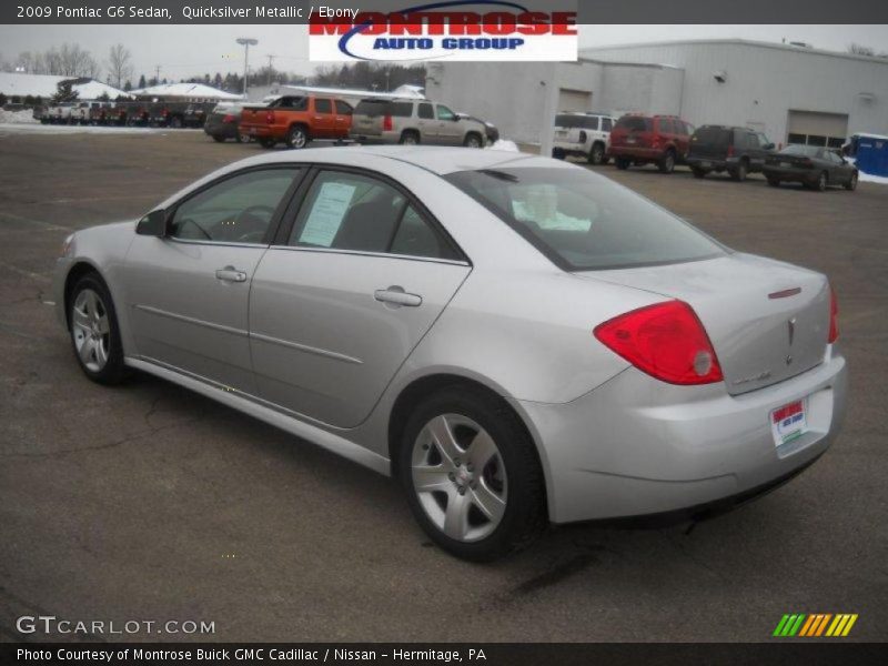 Quicksilver Metallic / Ebony 2009 Pontiac G6 Sedan