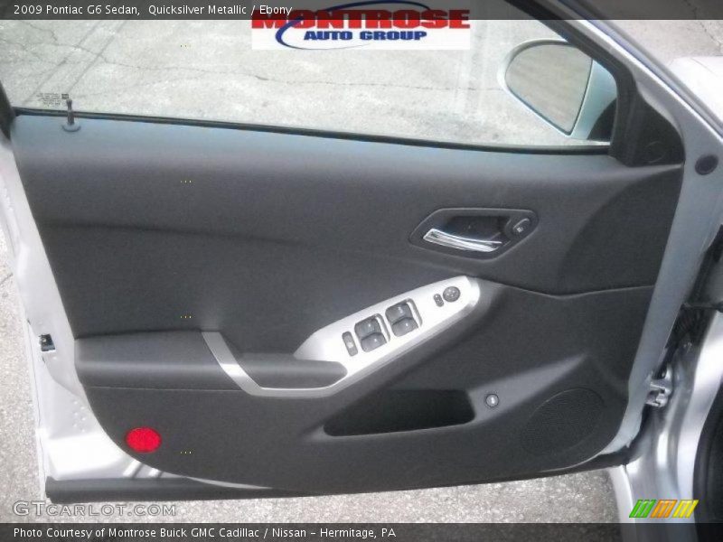 Quicksilver Metallic / Ebony 2009 Pontiac G6 Sedan