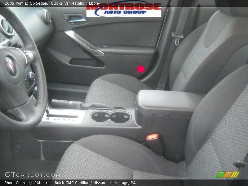 Quicksilver Metallic / Ebony 2009 Pontiac G6 Sedan