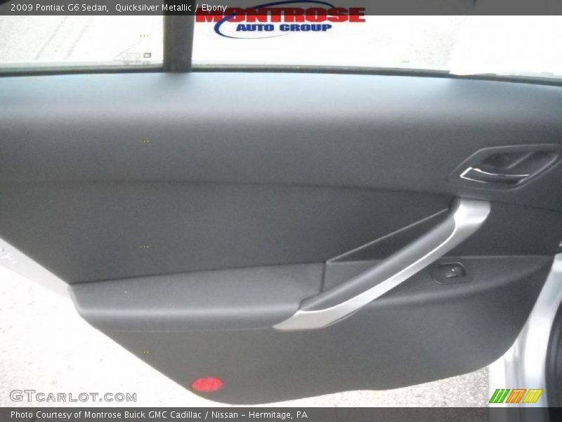 Quicksilver Metallic / Ebony 2009 Pontiac G6 Sedan