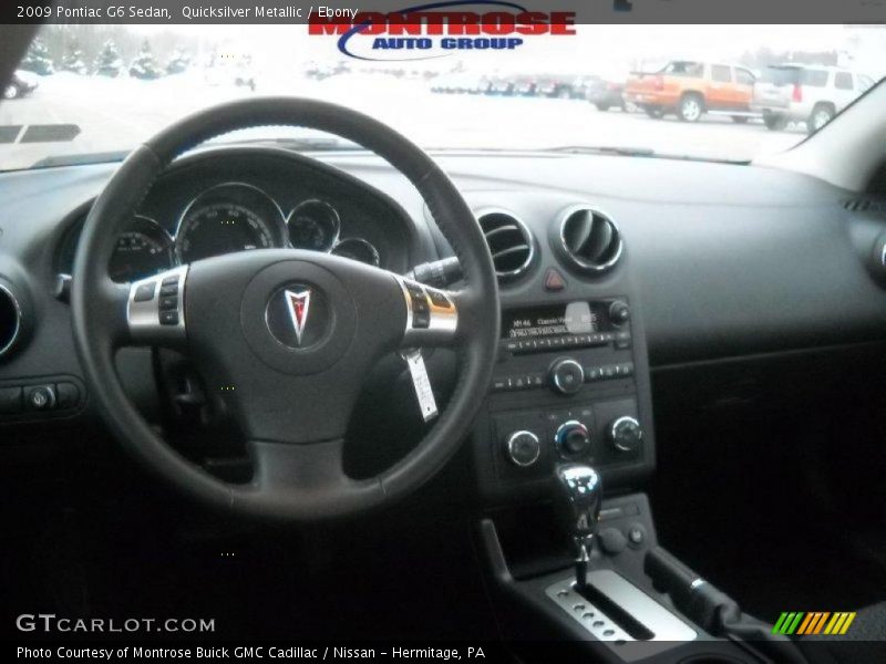 Quicksilver Metallic / Ebony 2009 Pontiac G6 Sedan
