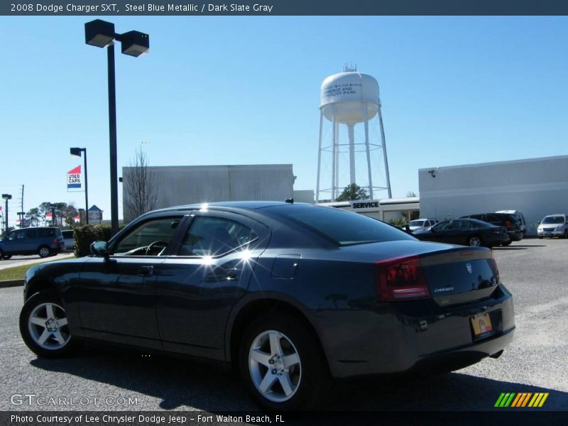 Steel Blue Metallic / Dark Slate Gray 2008 Dodge Charger SXT