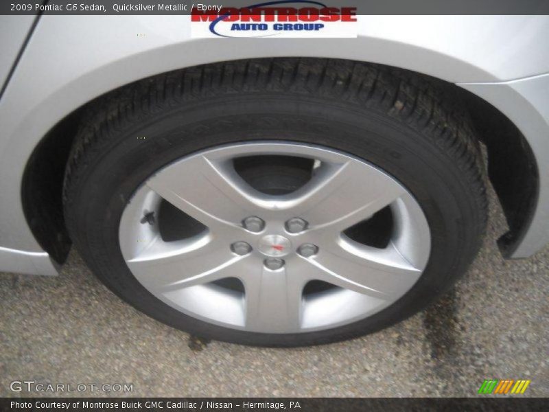 Quicksilver Metallic / Ebony 2009 Pontiac G6 Sedan