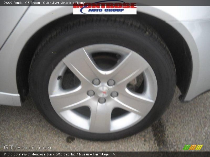 Quicksilver Metallic / Ebony 2009 Pontiac G6 Sedan