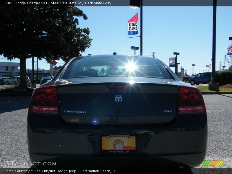 Steel Blue Metallic / Dark Slate Gray 2008 Dodge Charger SXT