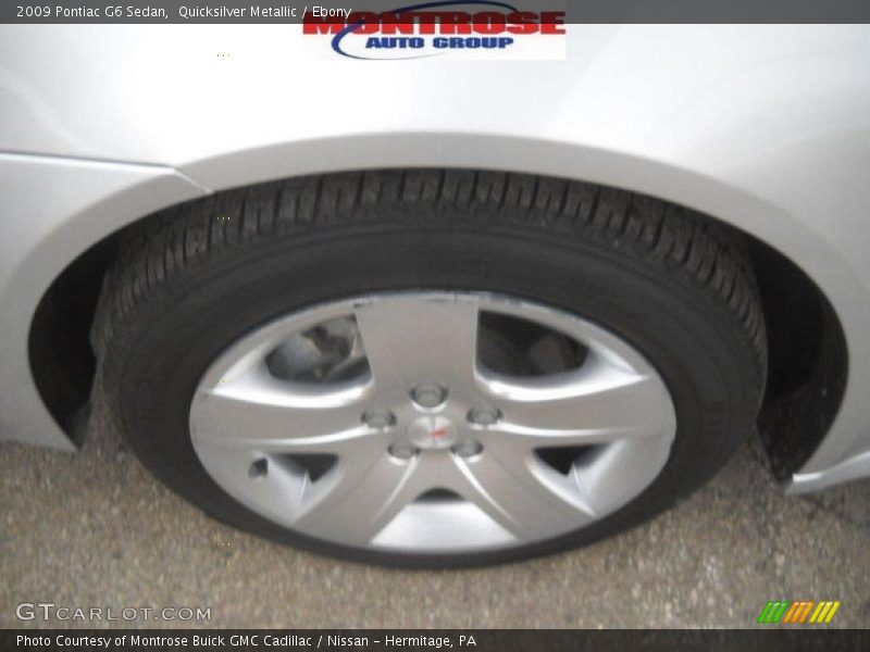 Quicksilver Metallic / Ebony 2009 Pontiac G6 Sedan