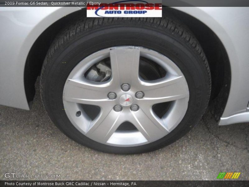 Quicksilver Metallic / Ebony 2009 Pontiac G6 Sedan