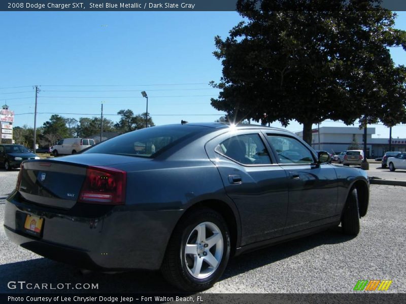 Steel Blue Metallic / Dark Slate Gray 2008 Dodge Charger SXT