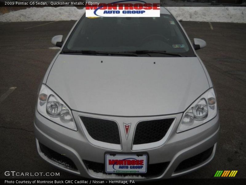 Quicksilver Metallic / Ebony 2009 Pontiac G6 Sedan